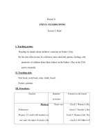 Period 51 - UNIT 8: CELEBRATIONS - Lesson 3: Read pdf