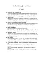 Common mistakes in IELTS writing