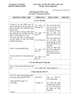 Kế hoạch công tác tháng 7/2010