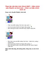 Thao tác căn bản trên Word 2007– Hiệu chỉnh sửa ClipArt và hình ảnh pot