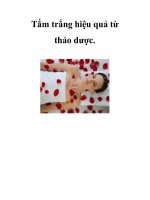 Tắm trắng hiệu quả từ thảo dược potx