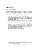 Giới thiệu về mạng Portal - cổng giao dịch điện tử ppsx
