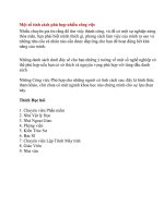 Một số tính cách phù hợp nhiều công việc ppt