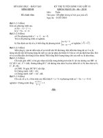 ĐỀ THI TUYỂN VÀO 10-NĂM HỌC 2010-2011-TỈNH BÌNH ĐỊNH