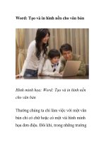 Word: Tạo và in hình nền cho văn bản ppsx