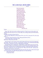 MÙA GIEO HẠT, BUỔI CHIỀU