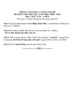 đề thi kiểm tra học kì I lớp 6 ( môn văn )