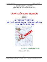 Sử dụng thiết bị bút lông bảng (bút bảng trắng) dạy trên bản đồ