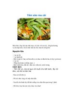 ẨM THƯC : Tôm xào rau cải