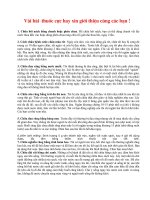 Vài bài thuốc hay !