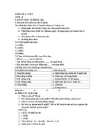 Đề KT 1 tiết HK1 sinh 8