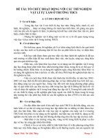 tổ chuc hoạt động dạy học với các thí nghiệm vật lí tự làm