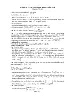 ĐỀ VÀ ĐA KHỐI B môn Toán 2010