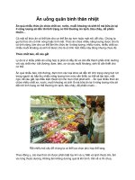 Ăn uống quân bình thân nhiệt doc