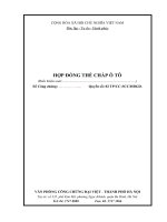 HỢP ĐỒNG THẾ CHẤP Ô TÔ Quyển số: 02 TP/CC-SCC/HĐGD potx