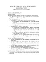 Báo cáo phần mềm quản lý sách thư viện pot