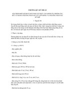 THƯỜNG QUY KỸ THUẬT XÁC ĐỊNH MỘT SỐ HOÁ CHẤT BẢO VỆ THỰC VẬT potx