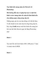 Tạo hình nền mang màu sắc Hawaii với Photoshop ppsx