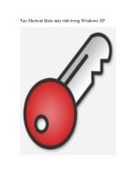 Tạo Shortcut khóa máy tính trong Windows XP pdf