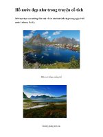 Hồ nước đẹp như trong truyện cổ tích doc