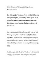 Gỡ bỏ Windows 7 để quay trở lại phiên bản Windows sẵn có pptx