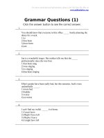 Ngữ pháp TOEFL (1) doc