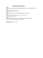 Đề thi học sinh giỏi lớp 8 năm 2009