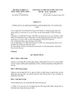 THÔNG TƯ 05/2011/TT-BNNPTNT doc