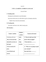 Period 23 - UNIT 4: LEARNING A FOREIGN LANGUAGE - Lesson4 ppsx