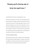 Nhượng quyền thương mại có lợi gì cho người mua ? pps