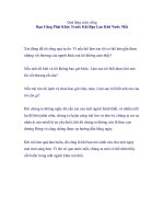 Bạn cần phải khóc