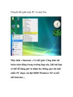 Chuyển đổi giữa máy PC và máy Fax pptx
