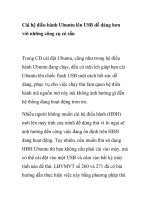 Cài hệ điều hành Ubuntu lên USB dễ dàng hơn với những công cụ có sẵn pdf
