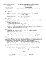 Đề thi TS vao 10 môn Toán Thái Bình