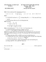 ĐỀ TUYỂN SINH LỚP 10 TP HCM 09-10