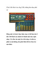 Cắm ổ đĩa flash vào cổng USB, những bản nhạc phát ra! doc