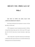 HỒI SỨC TIM - PHỔI CAO CẤP - Phần 2 pps