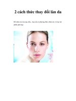 2 cách thức thay đổi làn da ppsx