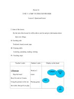 Period 16 UNIT 3: A TRIP TO THE COUNTRYSIDE - Lesson 2: Speak and Listen doc