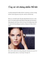 Ứng xử với chứng nhiều Mồ hôi ppsx