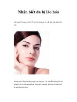 Nhận biết da bị lão hóa pps