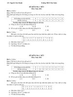 Đề kiểm tra 1 tiết chương III