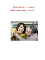 Chiến thuật kỳ lạ của một website kinh doanh “hẹn hò” ppsx