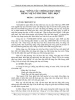 CÔNG TÁC CHỈ ĐẠO DẠY HỌC TIẾNG VIỆT Ở TRƯỜNG TIỂU HỌC”