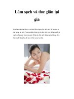 Làm sạch và thư giãn tại gia potx