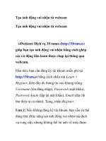 Tạo ảnh động vui nhộn từ webcam doc