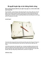 Bí quyết luyện tập và ăn kiêng thành công doc