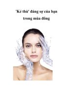 ''''Kẻ thù'''' đáng sợ của bạn trong mùa đông ppsx