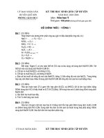 đề HSG Hoá có đáp án