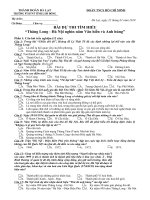 Bài dự thi tim hiểu 1000 năm Thăng Long Hà Nội